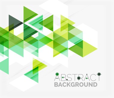 Soyut geometrik arkaplan. Modern çakışan üçgenler