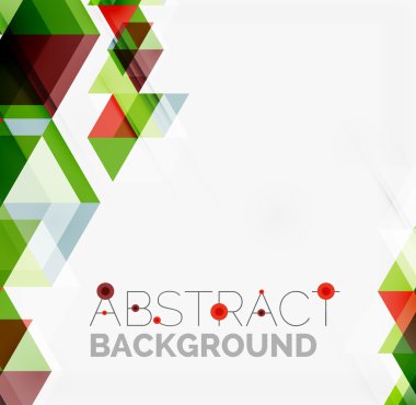 Soyut geometrik arkaplan. Modern çakışan üçgenler