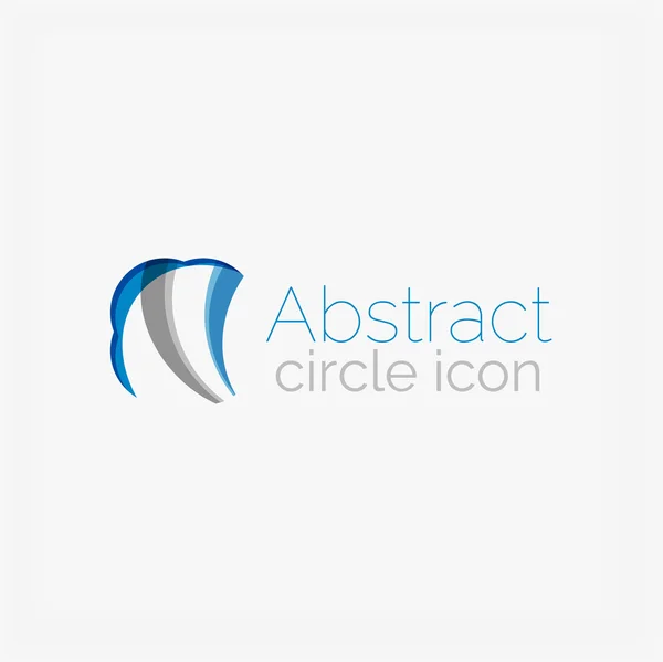 Kreis abstrakte Form Logo — Stockvektor