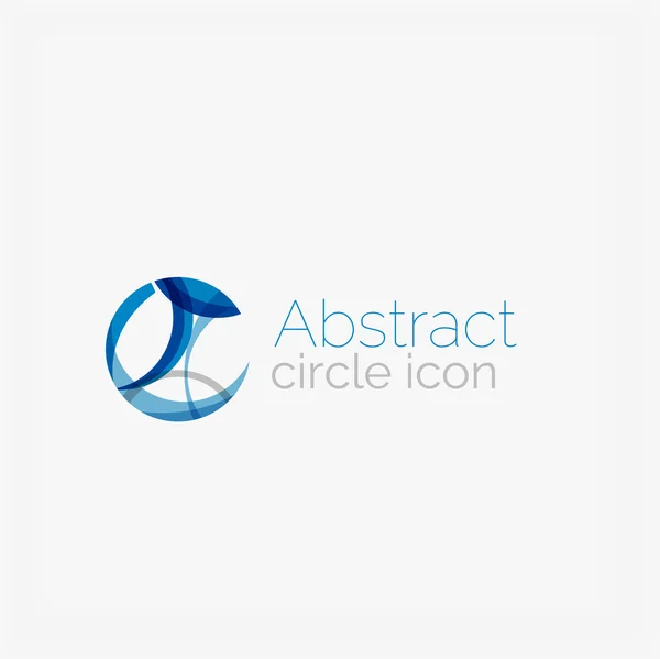 Circle abstract shape logo — Stock Vector
