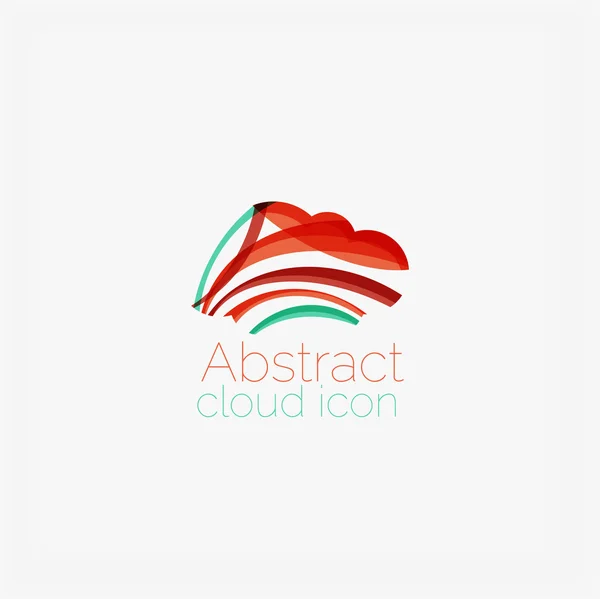 Forme geometrice simetrice abstracte, pictograma de afaceri — Vector de stoc