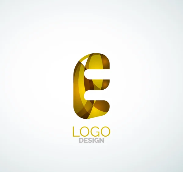 Logotipo de letra vectorial — Vector de stock