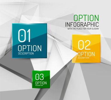 iş geometrik seçeneği adımları infographics