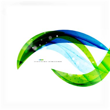 Yeşil mavi dalga satırları