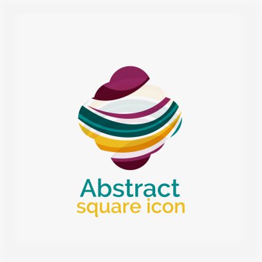 Soyut simetrik geometrik şekiller, iş simgesi