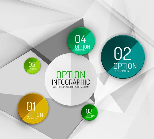 Vector verse business abstracte infographics sjabloon — Stockvector