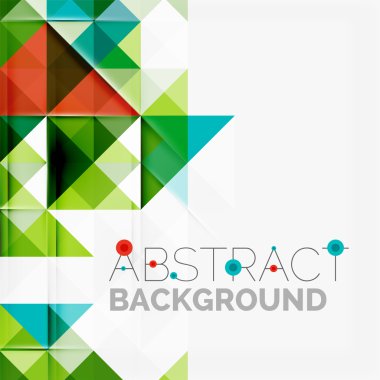 Soyut geometrik arkaplan. Modern çakışan üçgenler