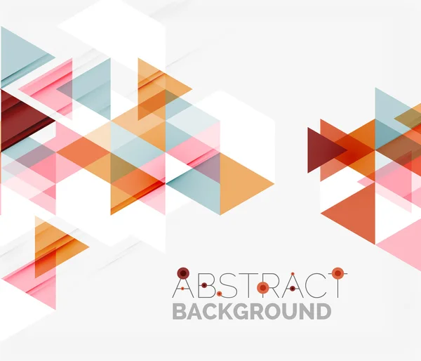 Abstract geometric background. Modern overlapping triangles — Stock Vector