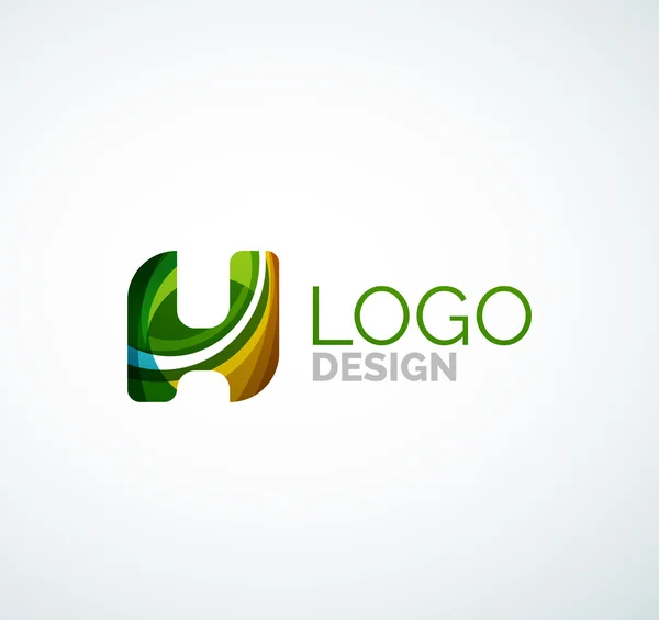 Logotipo de letra vectorial — Vector de stock