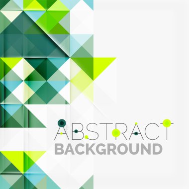 Soyut geometrik arkaplan. Modern çakışan üçgenler