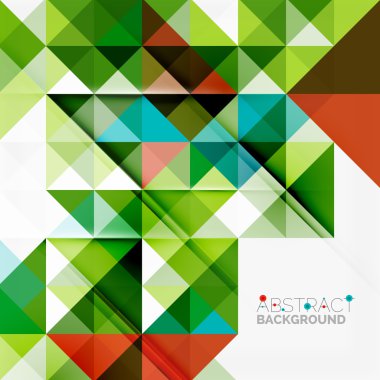 Soyut geometrik arkaplan. Modern çakışan üçgenler