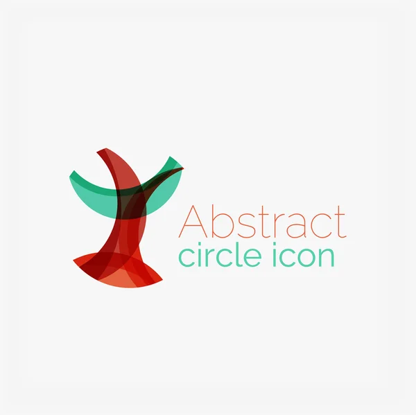 Абстрактные симметричные геометрические формы, иконка бизнеса — стоковый вектор