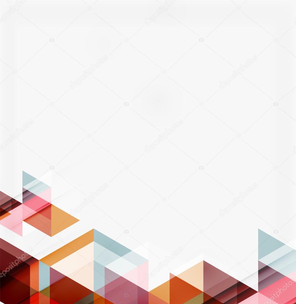 Abstract geometric background. Modern overlapping triangles