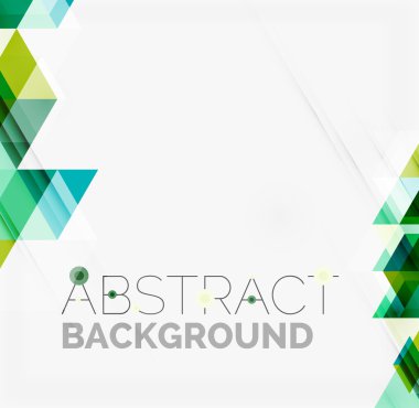 Soyut geometrik arkaplan. Modern çakışan üçgenler
