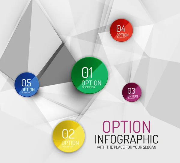 Vector verse business abstracte infographics sjabloon — Stockvector