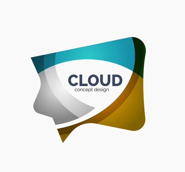 Modern felhő logó — Stock Vector