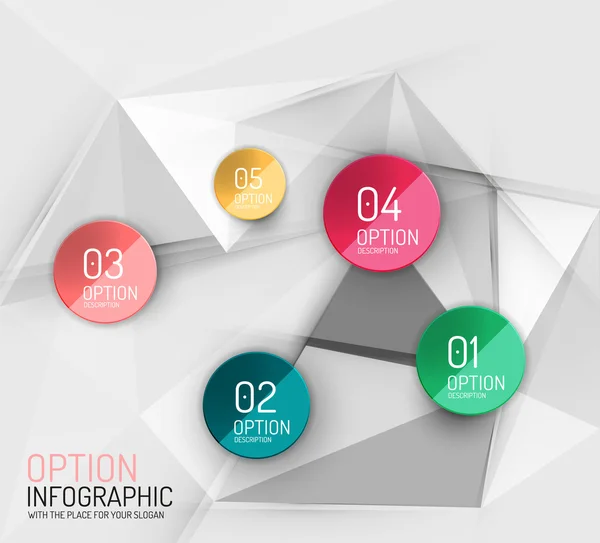 Modèle d'infographie abstraite d'entreprise vectoriel frais — Image vectorielle