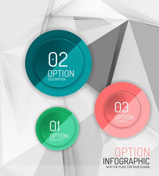 Templat infografis bisnis abstrak vektor segar - Stok Vektor