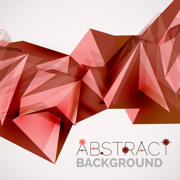 Geometric shapes in the air. Vector abstract background — Stock Vector