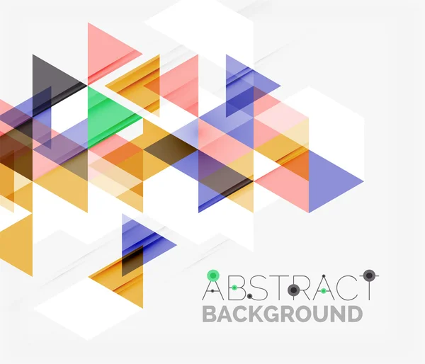 Abstract geometric background. Modern overlapping triangles — Stock Vector