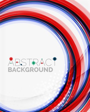 taze mavi ve kırmızı dalga çizgi