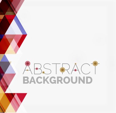 Soyut geometrik arkaplan. Modern çakışan üçgenler