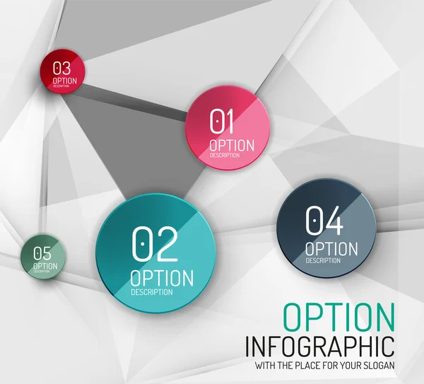 Vektoru čerstvá obchodní abstraktní infografiky šablona — Stockový vektor