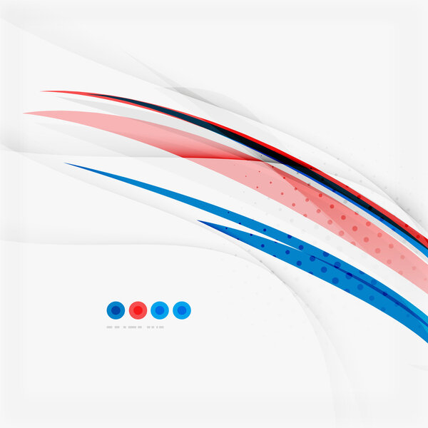 Концепция вихря красного и синего цветов
