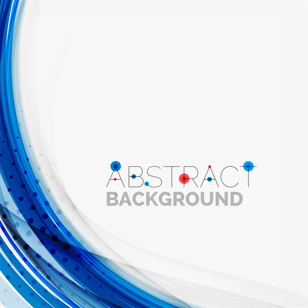 赤と青の色渦巻きコンセプト — ストックベクタ