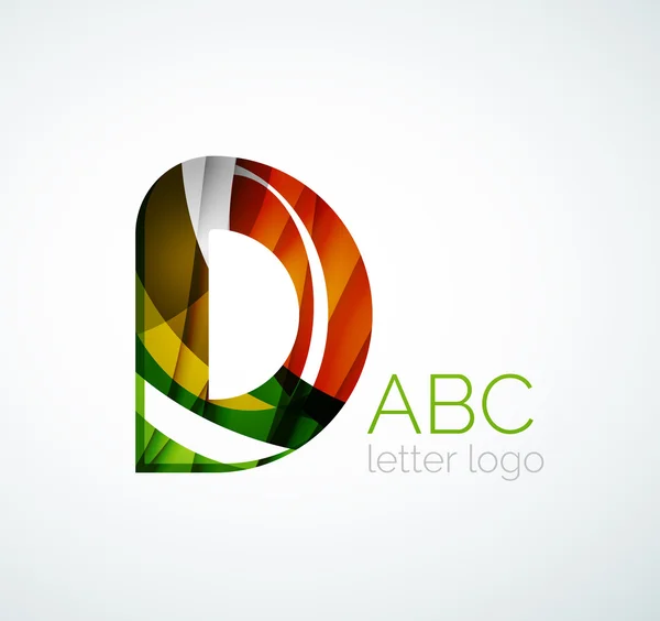 Logotipo de letra vectorial — Vector de stock