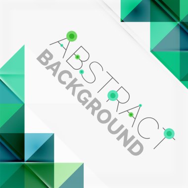 Soyut geometrik arkaplan. Modern çakışan üçgenler