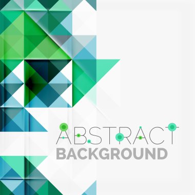 Soyut geometrik arkaplan. Modern çakışan üçgenler