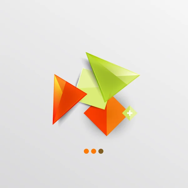 Modern abstract geometric info banner — Stock Vector