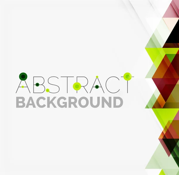 Abstract geometric background. Modern overlapping triangles — Stock Vector