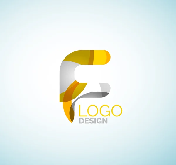 Logotipo de letra vectorial — Vector de stock