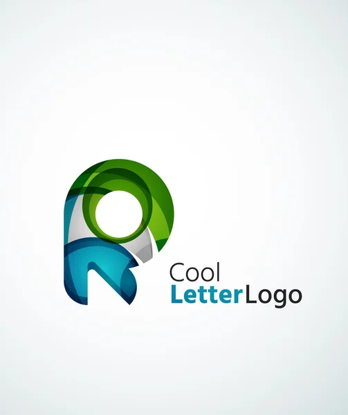 Letra logo de la empresa — Vector de stock