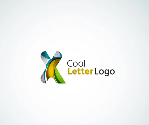 Logotipo de letra vectorial — Vector de stock