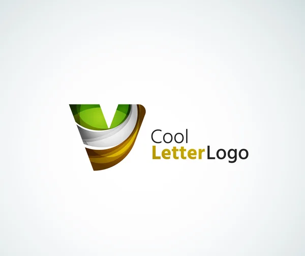 Logotipo de letra vectorial — Vector de stock