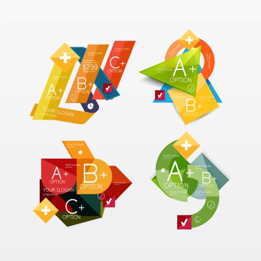 Infographic web düzenleri Grafik kağıt