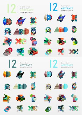 Modern geometrik tasarım temlates, evrensel diyagramı, afiş, numarası seçenekleri, iş akışı düzeni, adımlar, web elemanları