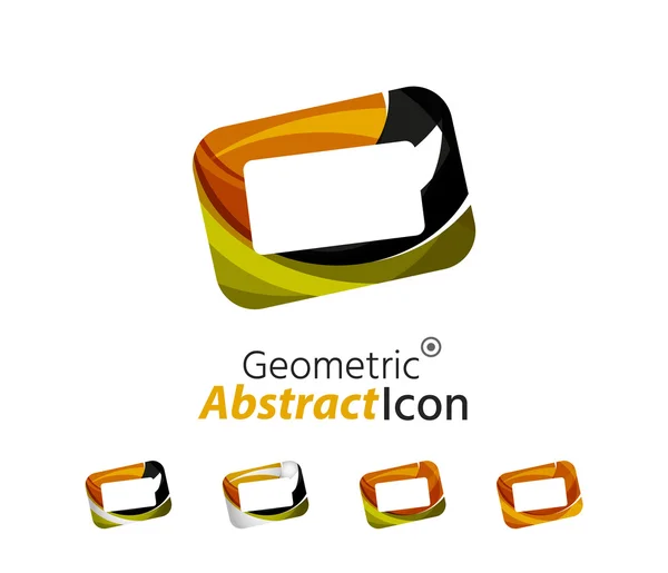 Instellen van abstracte geometrische bedrijf logo frame, scherm — Stockvector