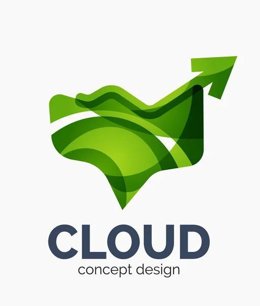 Modernes Cloud-Logo — Stockvektor