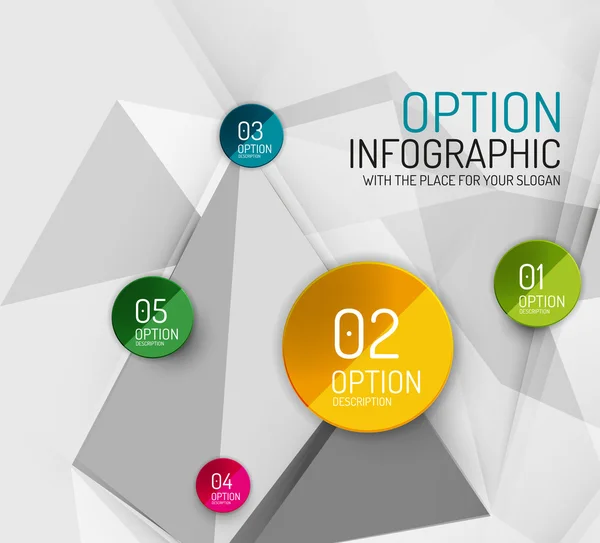 Vektor frisch Geschäft abstrakt Infografik Vorlage — Stockvektor