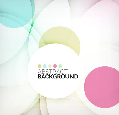 Renkli Daireler modern soyut kompozisyon