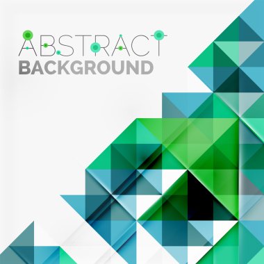 Soyut geometrik arkaplan. Modern çakışan üçgenler