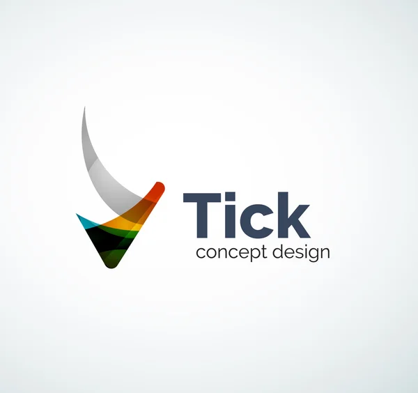 抽象的な目盛りのロゴデザイン — ストックベクタ