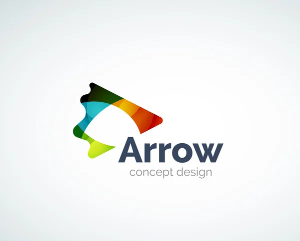 Abstract arrow logo design — Stock Vector
