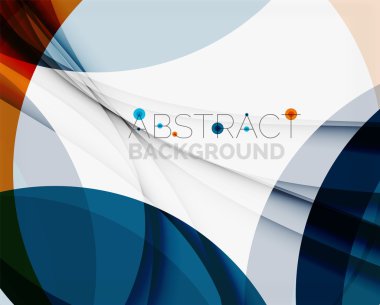 Mavi ve turuncu renkli şekiller. Arka plan