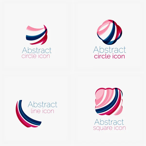 Elegante cerchio pulito a forma di logo geometrico astratto. Universale per qualsiasi idea — Vettoriale Stock