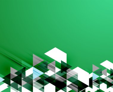 üçgen desen kompozisyon, arka plan ile boşaltmak